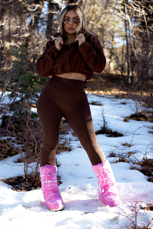 Cozy TEDDY Brown 3-Piece Set