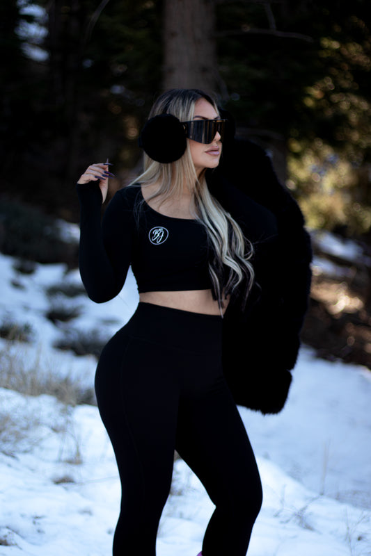🖤 Black 3-Piece Long Sleeve Hoodie
