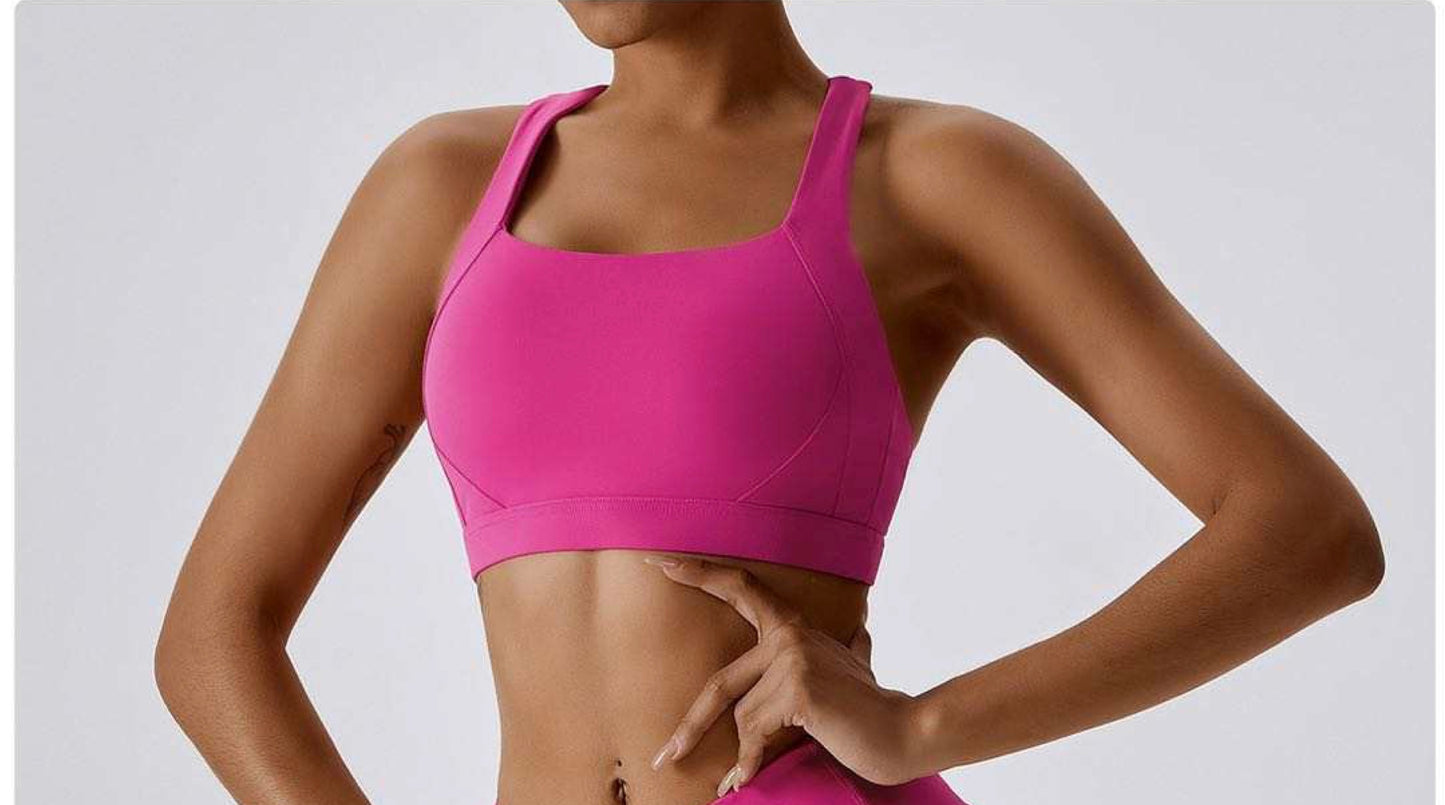 Hot Pink Sports Bra