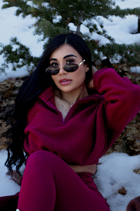 Cozy TEDDY Ruby Red 3-Piece Set