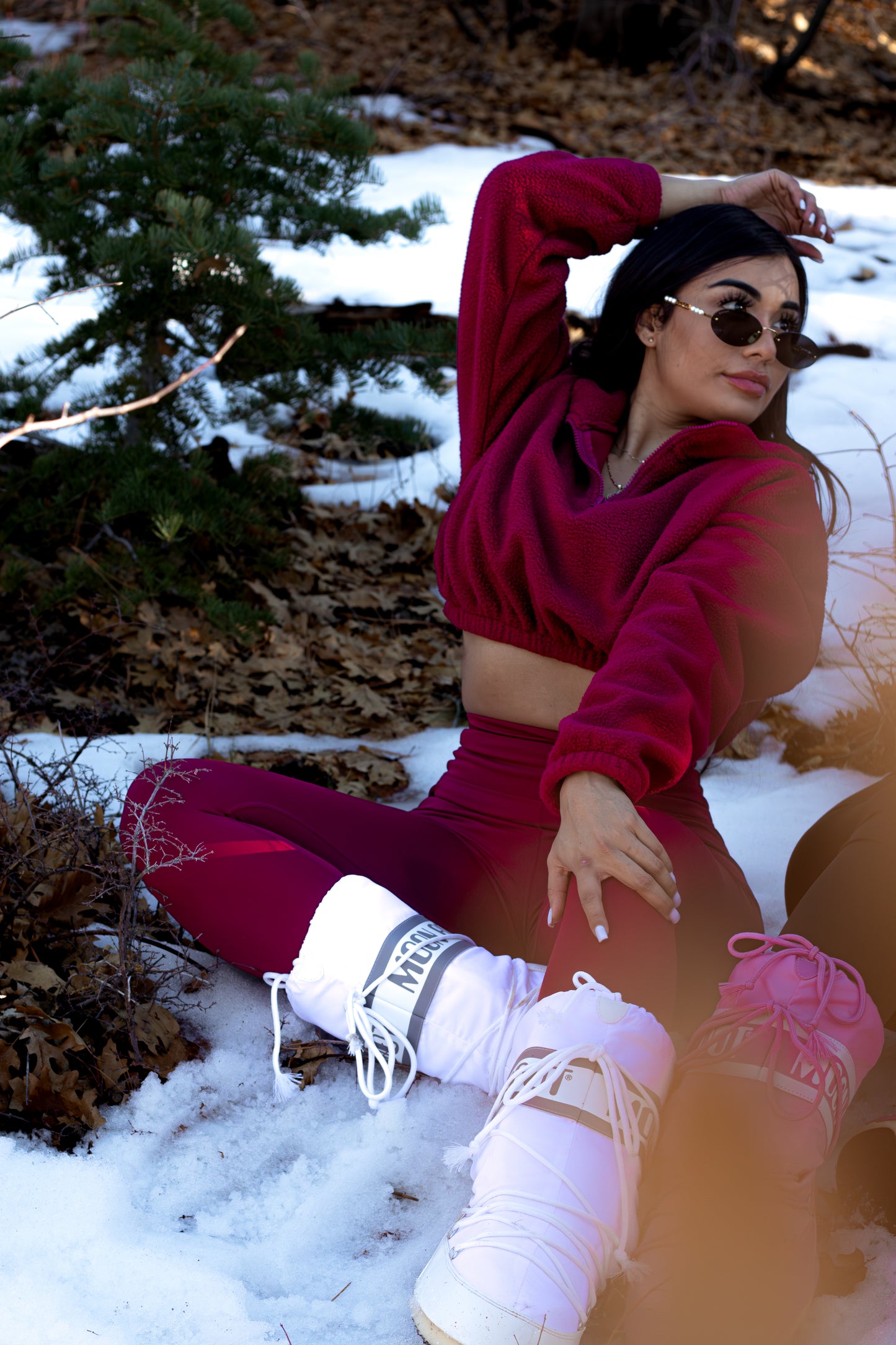 Cozy TEDDY Ruby Red 3-Piece Set